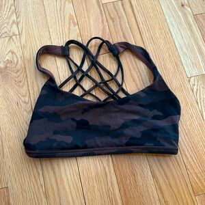 brown camo sports bra